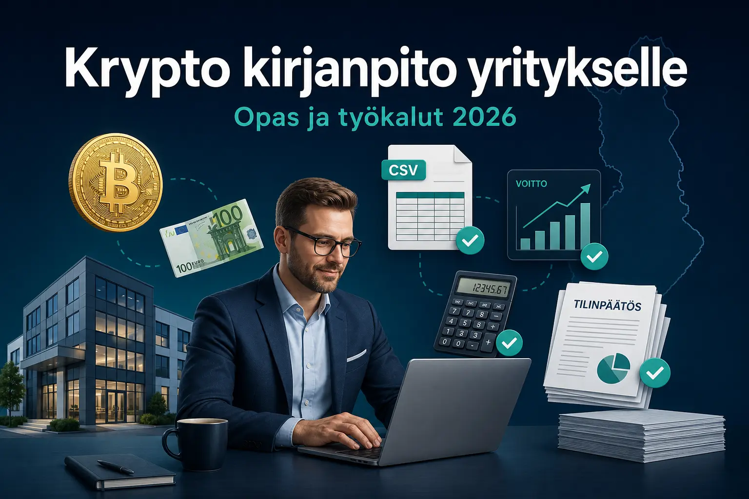 Krypto kirjanpito yritykselle: miten hoidat kryptovaluutat kirjanpidossa kansikuva