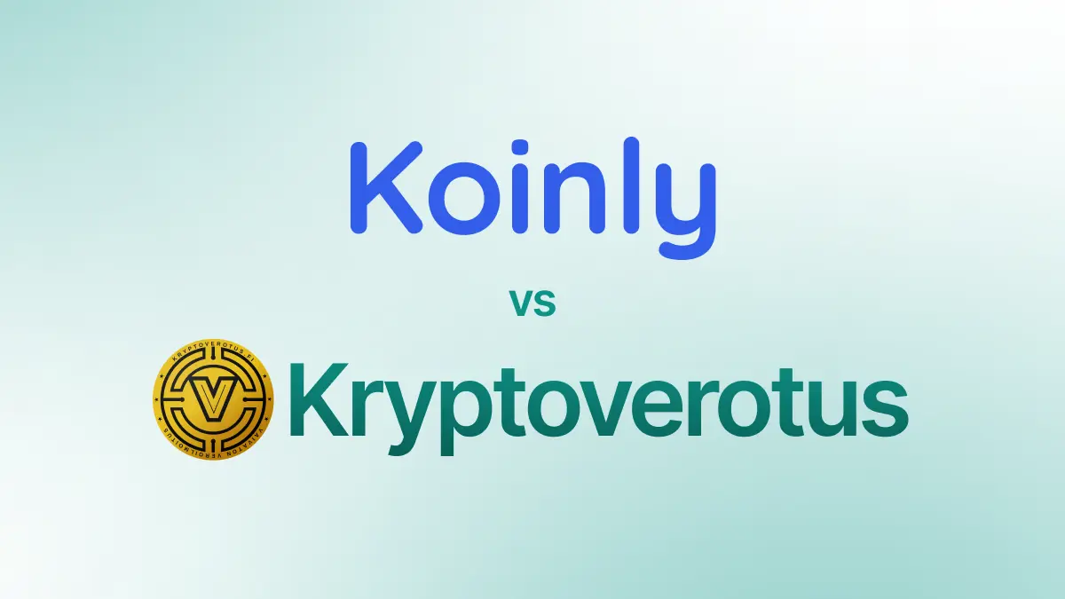 Vertailussa Koinly ja Kryptoverotus kansikuva